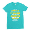 You Are Braver Than You Believe Stronger Ladies Fitted T-Shirt