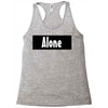 alone anymore Racerback Tank