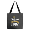 kings are born in 1987 Tote Bags