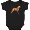 boxer flower Baby Bodysuit