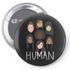 Women's March We are Human Pin-back button
