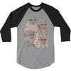 shh, the rat is our patron 3/4 Sleeve Shirt