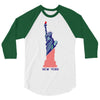 4th of july 3/4 Sleeve Shirt