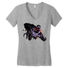 moster name Women's V-Neck T-Shirt