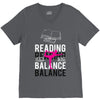Reading Yoga Wine Balance V-Neck Tee