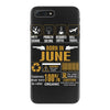 Born June Multitasking Problem Solving Tees iPhone 7 Plus Case
