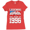 legends are born in 1996 hoodie 5 Ladies Fitted T-Shirt