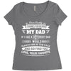 Dear Daddy... Women's Triblend Scoop T-shirt