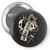 work hard until die Pin-back button