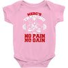 merc's gym training Baby Bodysuit