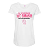 On Wednesdays We Smash The Patriarchy Maternity Scoop Neck T-shirt