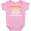 February Girl Hated By Many Baby Onesie