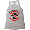 take off your shoes Racerback Tank