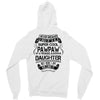 Super Cool Pawpaw Of A Freaking Awesome Daughter Zipper Hoodie