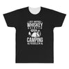 love whiskey and camping! All Over Men's T-shirt