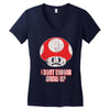 i don't wanna grow up Women's V-Neck T-Shirt