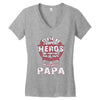 papa heros Women's V-Neck T-Shirt