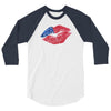 4th of July Lip 3/4 Sleeve Shirt