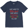 i just want to bake stuff and watch christmas movies all day V-Neck Tee