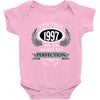 vintage quality without compromise 1997 aged to perfection Baby Bodysuit