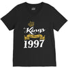 kings are born in 1997 V-Neck Tee