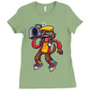 rockin out with gary wolfman Ladies Fitted T-Shirt