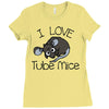 love tube mice Ladies Fitted T-Shirt