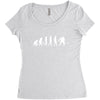 golf evolotions white letter Women's Triblend Scoop T-shirt