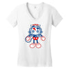 skull bolt Women's V-Neck T-Shirt