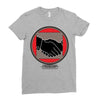 hand shake Ladies Fitted T-Shirt