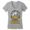 my other coffee is craft beer Women's V-Neck T-Shirt