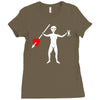 pirate old roger Ladies Fitted T-Shirt