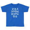 go f yourself hebrew letter upside down funny Toddler T-shirt