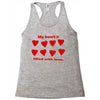 my heart is filled with love Racerback Tank