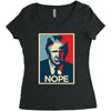 Nope Women's Triblend Scoop T-shirt