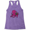 purple octopus playing the bagpipes Racerback Tank