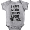 mixed drinks about feelings Baby Bodysuit