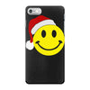 smiley face wears santa hat merry christmas iPhone 7 Case