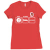 eat sleep archery Ladies Fitted T-Shirt