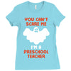 Halloween You Cant Scare Me Im A Preschool Teacher Ladies Fitted T-Shirt