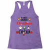 first grade christmas crew Racerback Tank