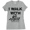 i walk with wasd Ladies Fitted T-Shirt