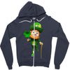 DABBİNG LEPRECHAUN Zipper Hoodie