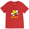 bee happy V-Neck Tee