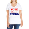 Vote For Pedro Ladies Curvy T-Shirt