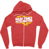 may the mass times force acceleration be with you funny Zipper Hoodie