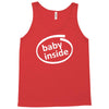 baby inside sticker vinyl decal Tank Top