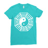 i ching ying and yang Ladies Fitted T-Shirt