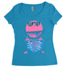happy outdoors   porky roebuck Women's Triblend Scoop T-shirt