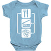 v2 eat sleep poker Baby Onesie